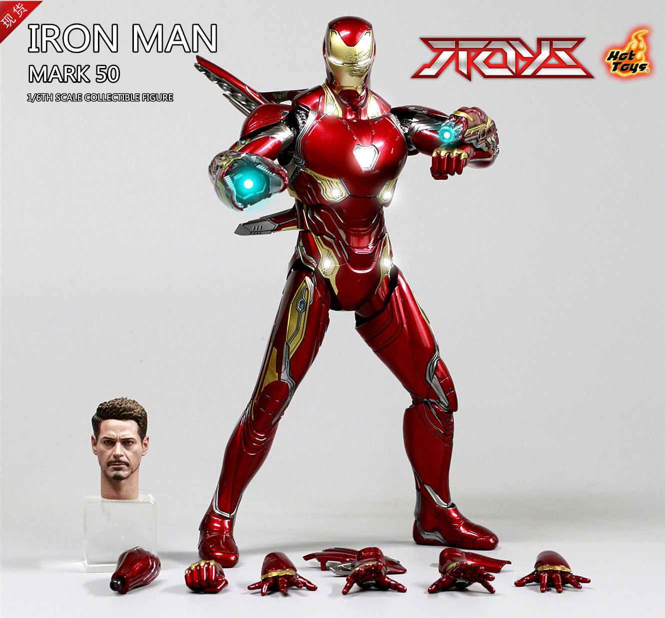HotToys HT 1/6 MMS473D23 die-cast alloy Avengers 3 Iron Man MK50 Standard Chartered action figure