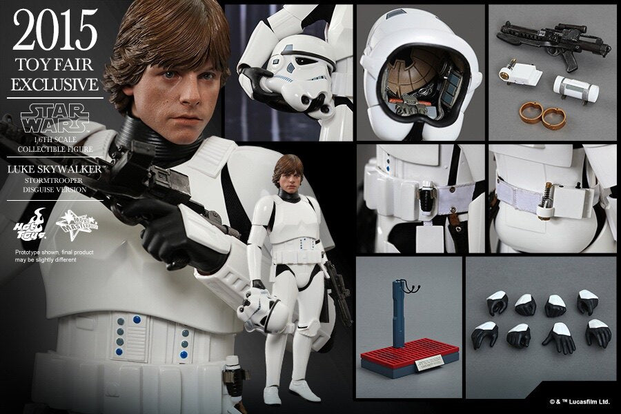Hottoys 2015 venue limited 1/6 Star Wars MMS304 White Soldier Luke action figures