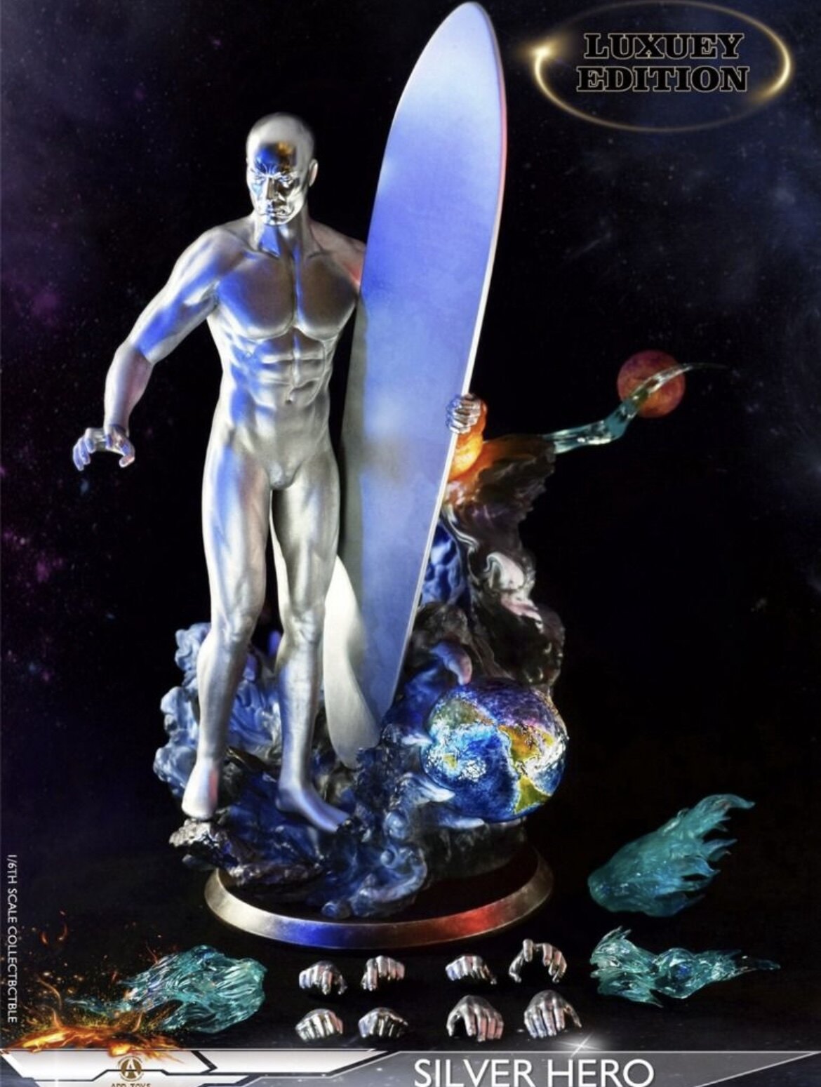 ADD TOYS AD05 Silver Surfer (Silver Hero) 1/6 Scale Action Figure