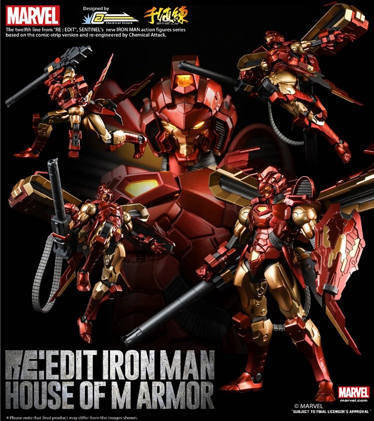 Sentinel RE:EDIT 12 — Iron Man: Modular Armor Figrues