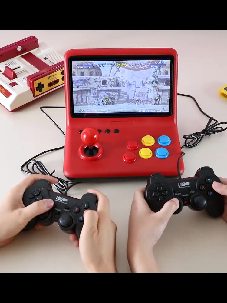 9-inch IPS screen mini arcade double joystick game console gba small game console 32G