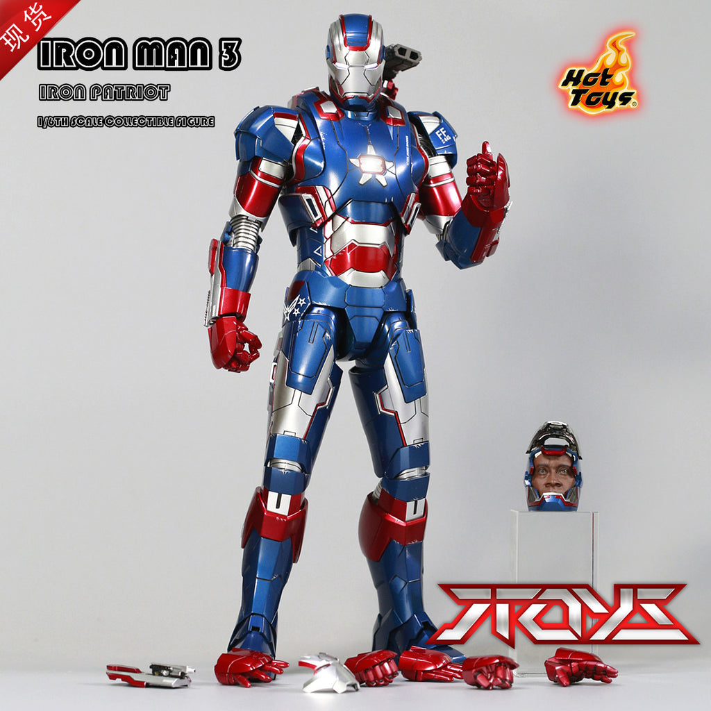 Hot Toys HT 1/6 Iron Man 3 Die-cast Alloy Patriot 1.0 MMS195 Model Figure