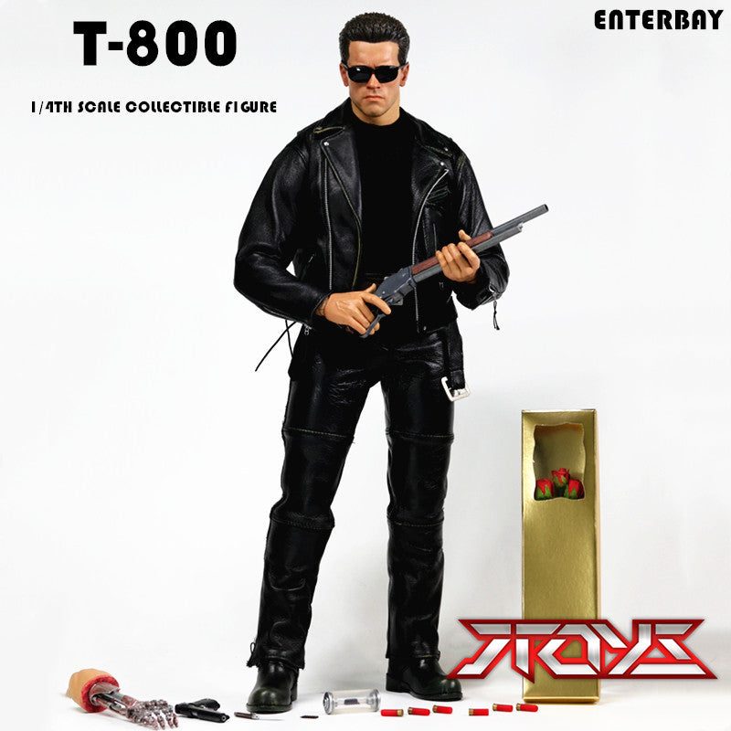 ENTERBAY EB 1/4 HD Terminator Future Soldier T800 Ordinary Arnold Schwarzenegger Action Figure