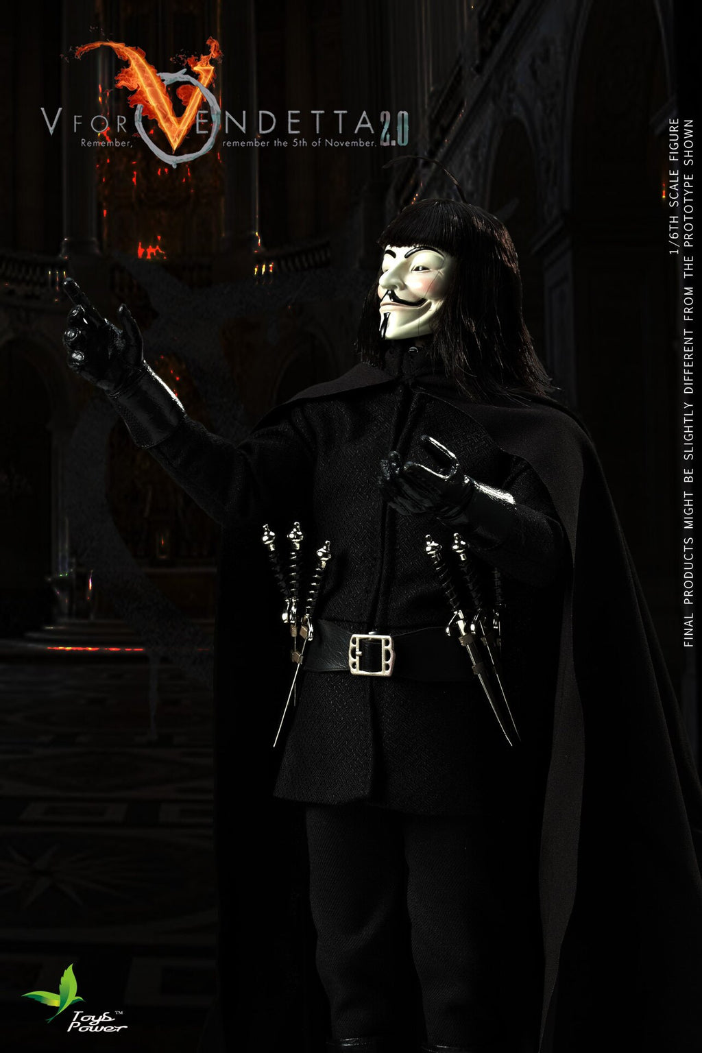Toyspower CT013 1/6 V for Vendetta 2.0 12-inch action figure