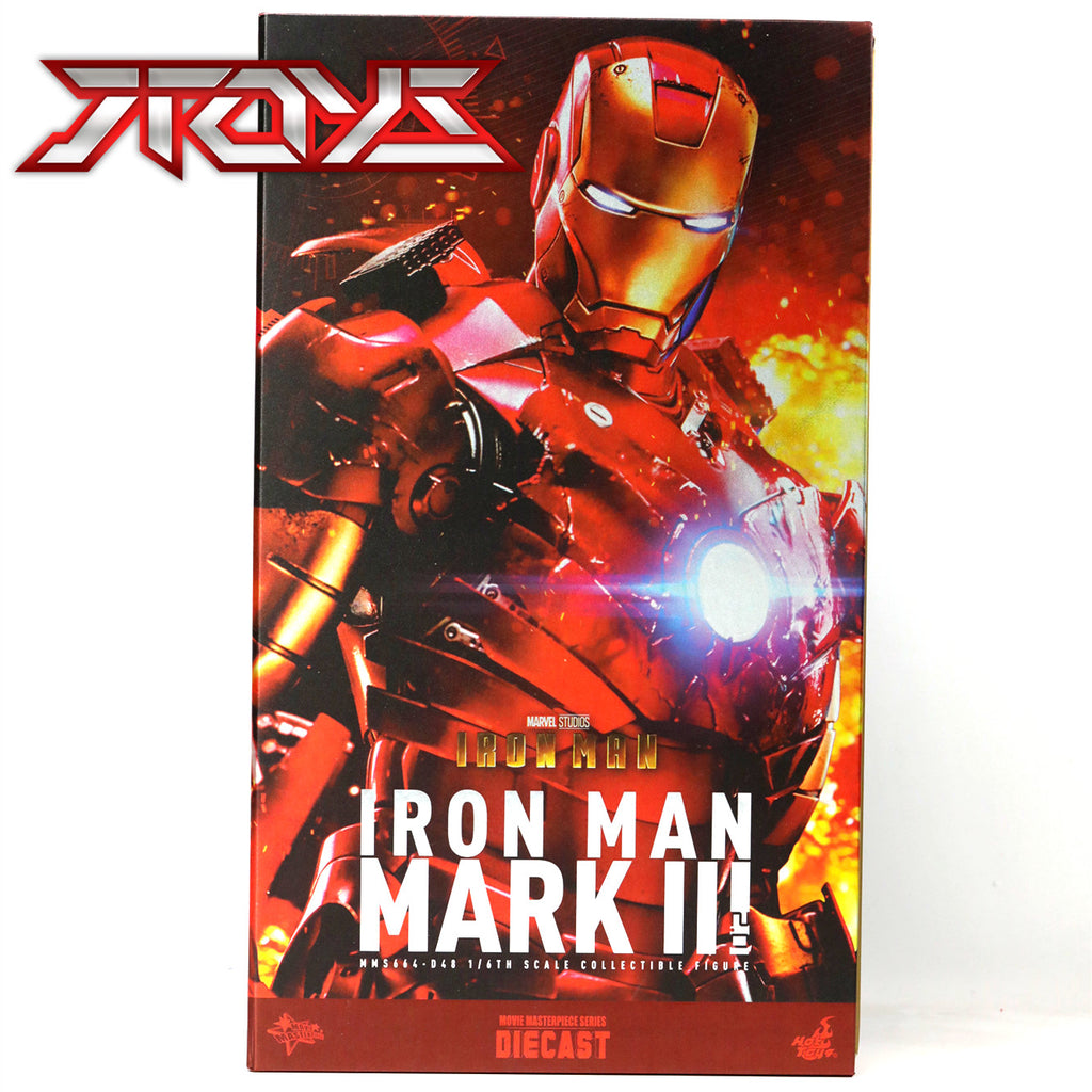 HotToys 1/6 MMS664-D48 Iron Man Mark3 MK3 Battle Damaged VIP Version Action Figure