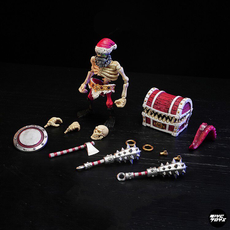 "Skeleton Dungeon: Santa Bones' Mysterious Treasure Chest" Articulated Action Figure