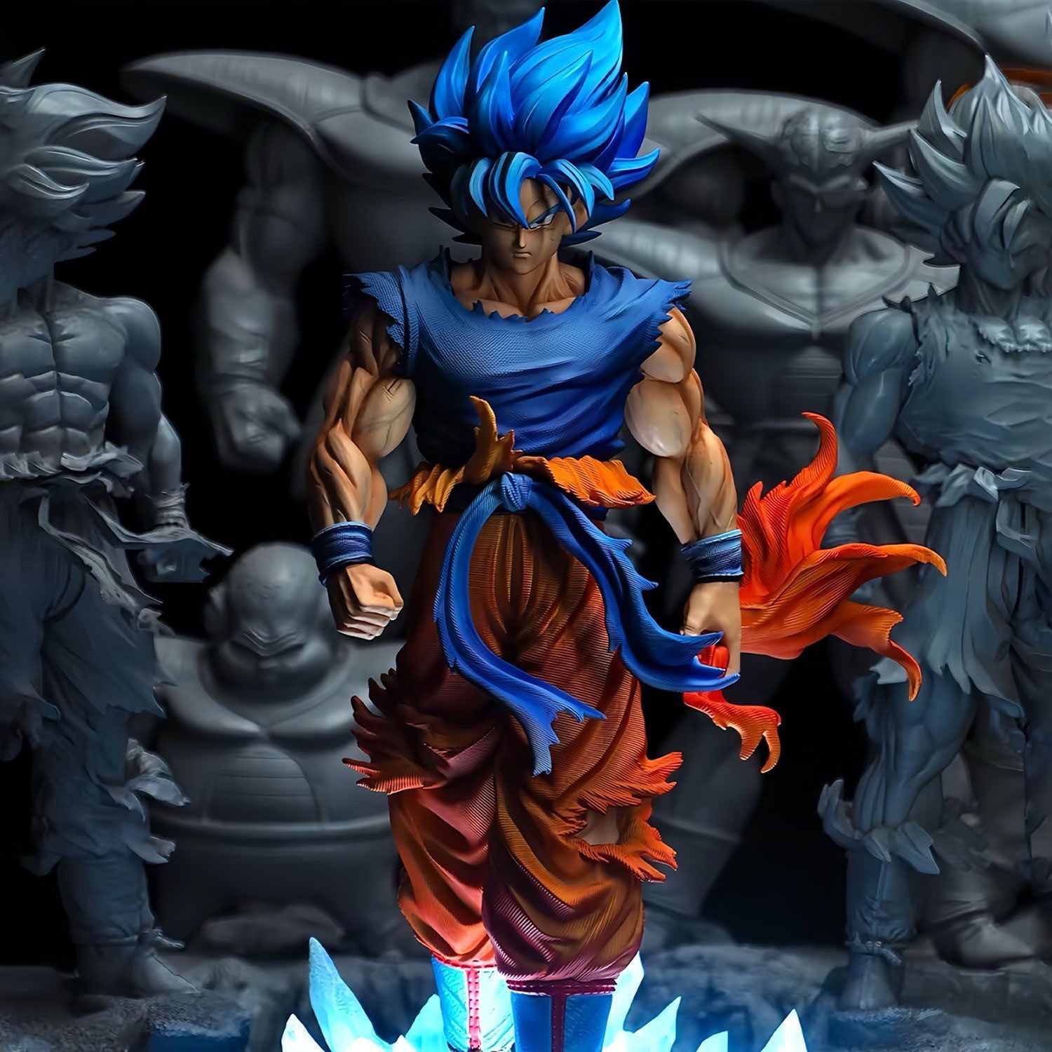 30cm/11.8in Anime Dragon Ball Z Goku Figure Lighting oneDBZ Goku Action Figure Statue Collection