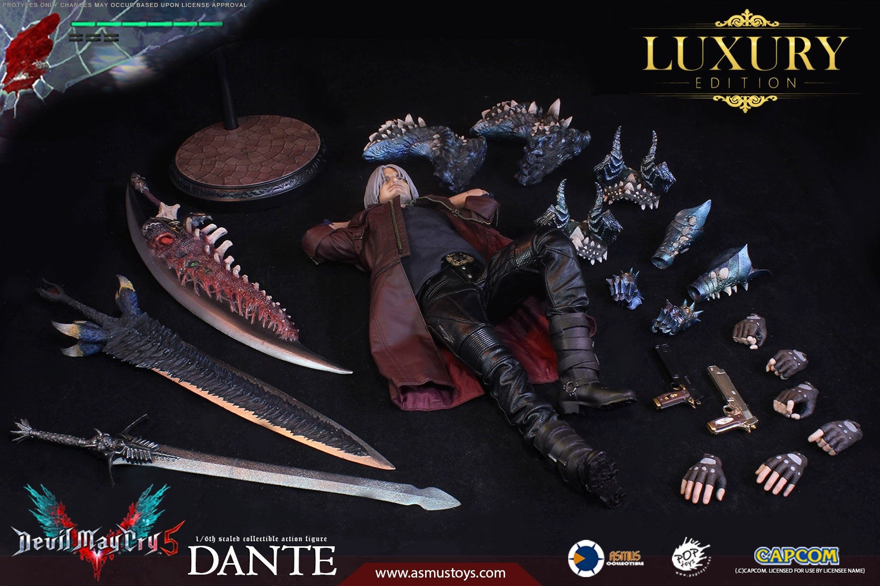 Asmus Toys 1/6 Demon Hunter Devil May Cry 5 Dante Figure Deluxe Edition DMC502LUX Action Figure