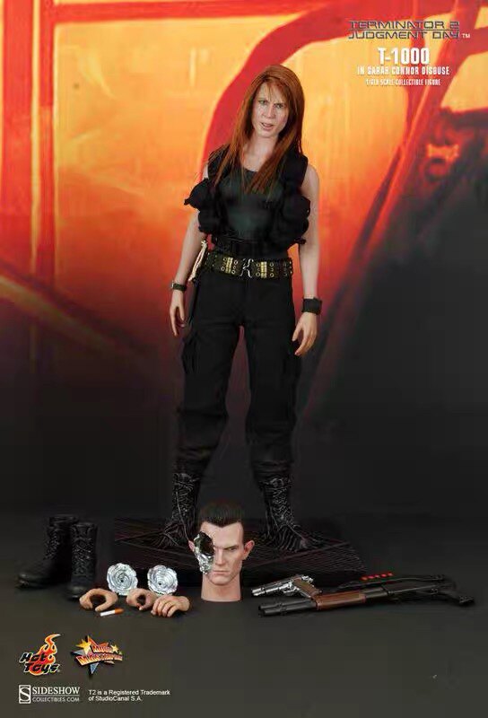 HOTTOYS 1/6 Terminator 2 T-1000 Sarah Deluxe Edition action figures