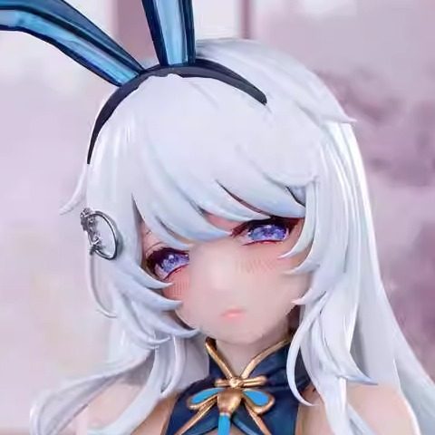 29CM Hapitopi Triumphant Bunny Girl with Tracking Eyes, Heat-Sensitive Paint 1/6 Scale Figure