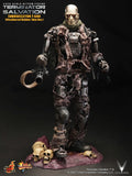 HT HotToys 1:6 Terminator 4 T600 Skeleton Battle Damaged Version Leatherface Action Figure