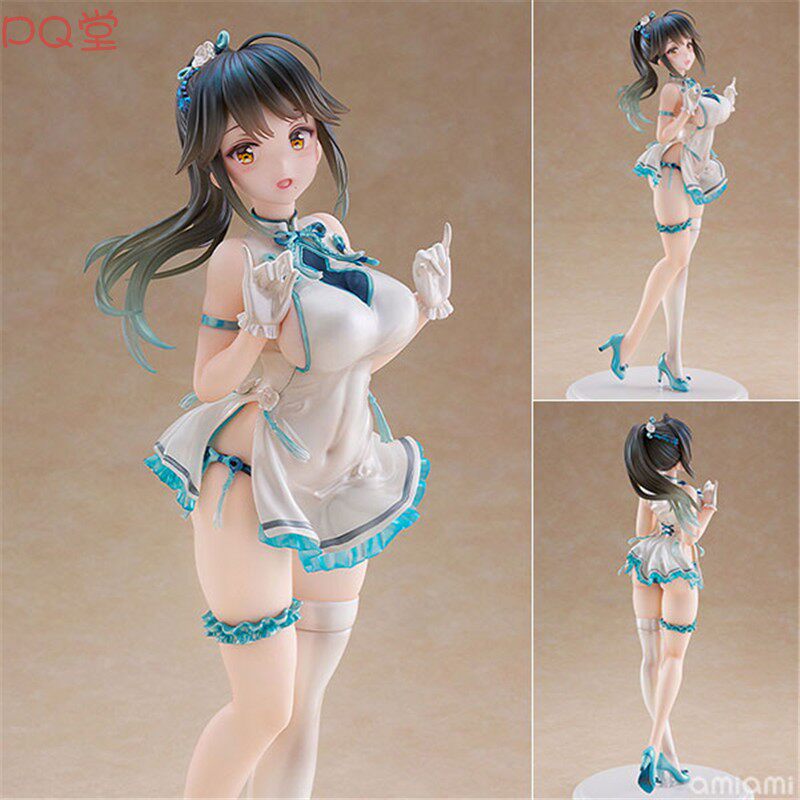WAVE Dream Tech Ponytail Girl Figure, Cheongsam, Original Artwork by Anmi, 1/6
