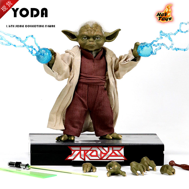 HT 1/6 MMS495 Star Wars Attack of the Clones Master Yoda Yoda 2.0 Action Figure