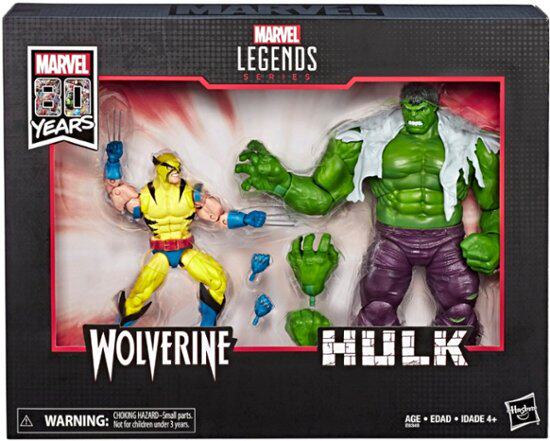Marvel Legends 80th Anniversary: Hulk & Wolverine