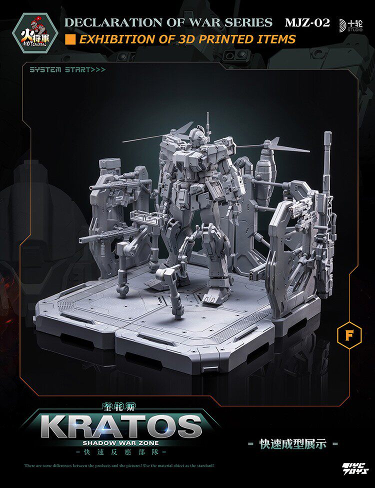 Fire General: Shadow Zone — KRATOS (1/100 Scale) Pre-assembled Mecha Figure