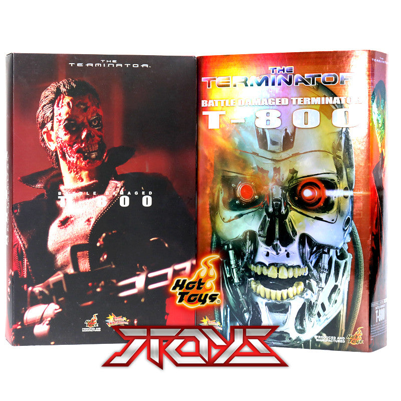 HOTTOYS T800 1/6 Arnold, the originator of the Terminator, rotten face, rotten face, skeleton, battle damaged MMS002 action figure