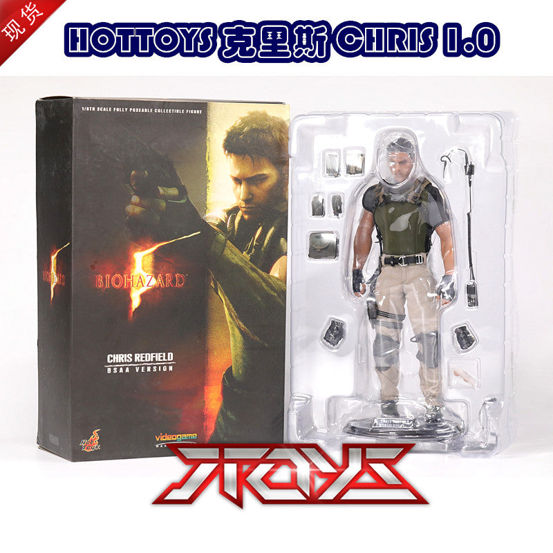 HOTTOYS 1/6 Resident Evil 5 Chris 1.0 chirs plastic body movable figure