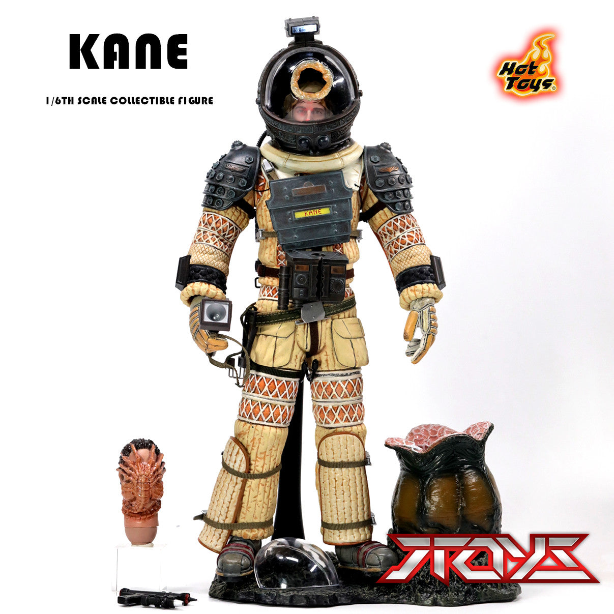 hottoys 1/6 Kane Alien Astronaut Predator Larva Glowing Action Figure