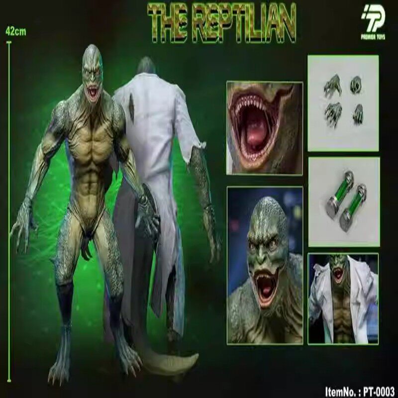 PREMIER TOYS: The Reptilian (Dr. Curt Connors) — 1/6 Scale Action Figure (PT0003A)