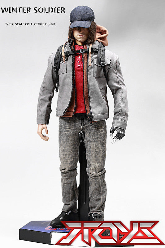 Non-HT EB ACPLAY 1/6 ATX022 Civil War Stealth Civil War Winter Soldier Action figures come with a floor stand