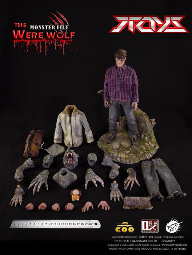 COOMODEL x Ouzhixiang 1/6 Monster Files Series Werewolf MF002 First Edition Action Figure