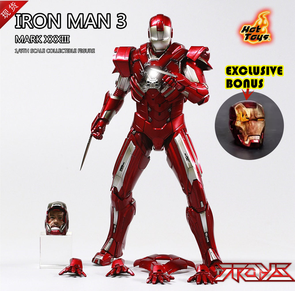 HT HOTTOYS 1/6 MARK MK33 VIP Iron Man Tony MMS213 Figure