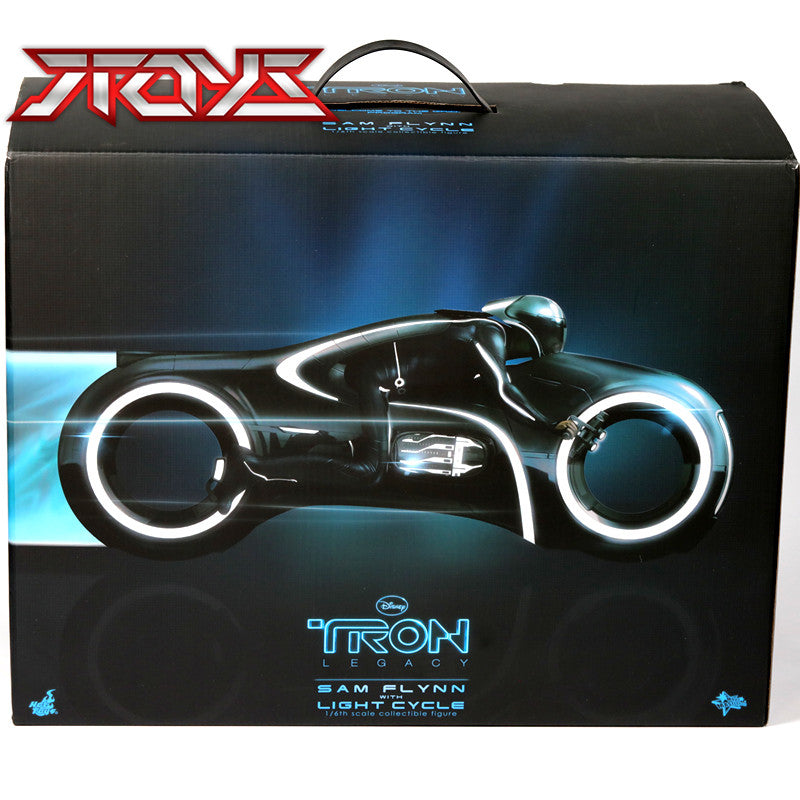 HotToys 1/6 MMS142 Tron Legacy Flynn + Lightspeed Motorcycle Tron Legac Action Figure