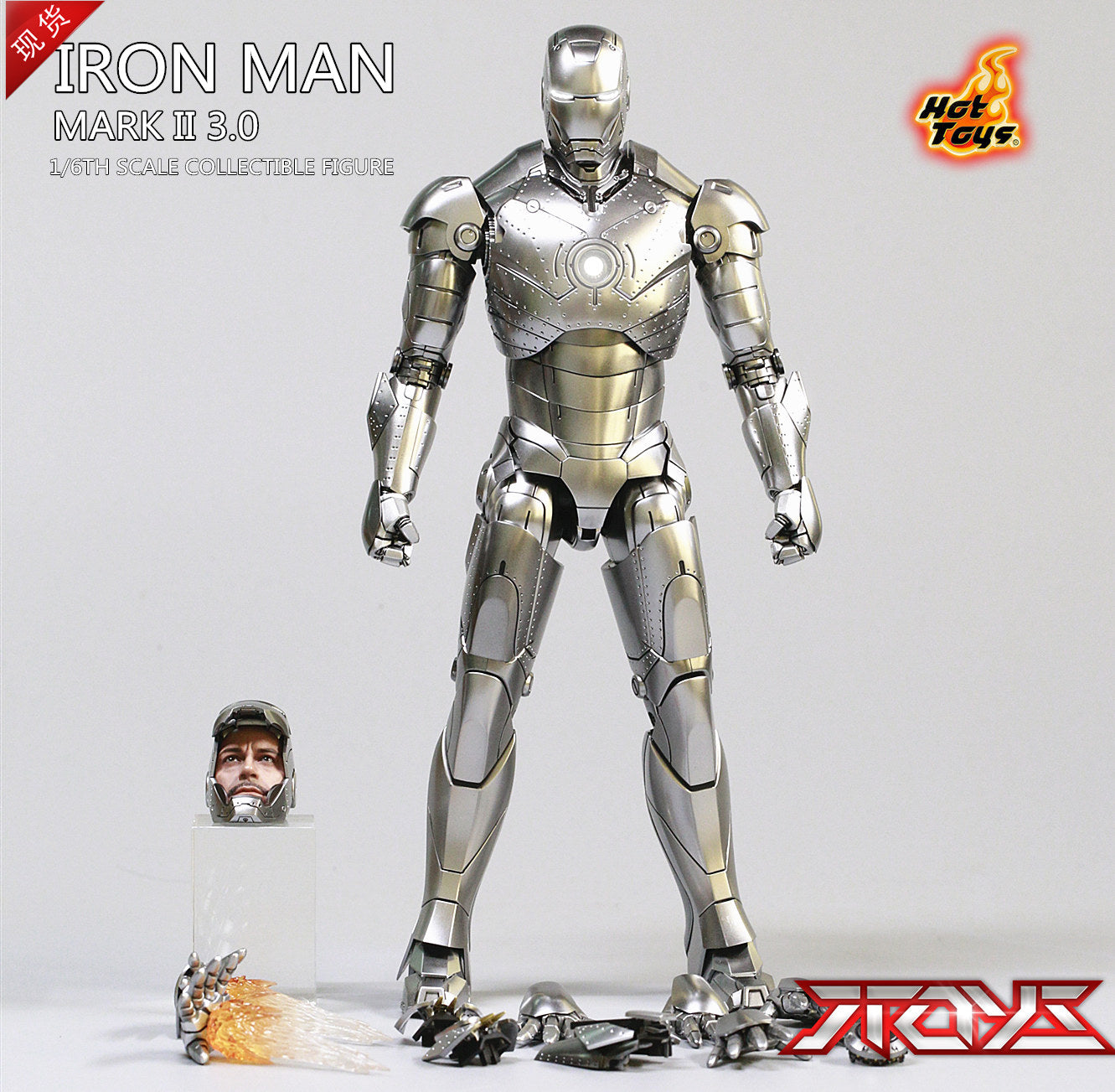 HOTTOYS HT 1/6 MMS431D20 Iron Man MK2 alloy die-cast VIP luxury movable figure