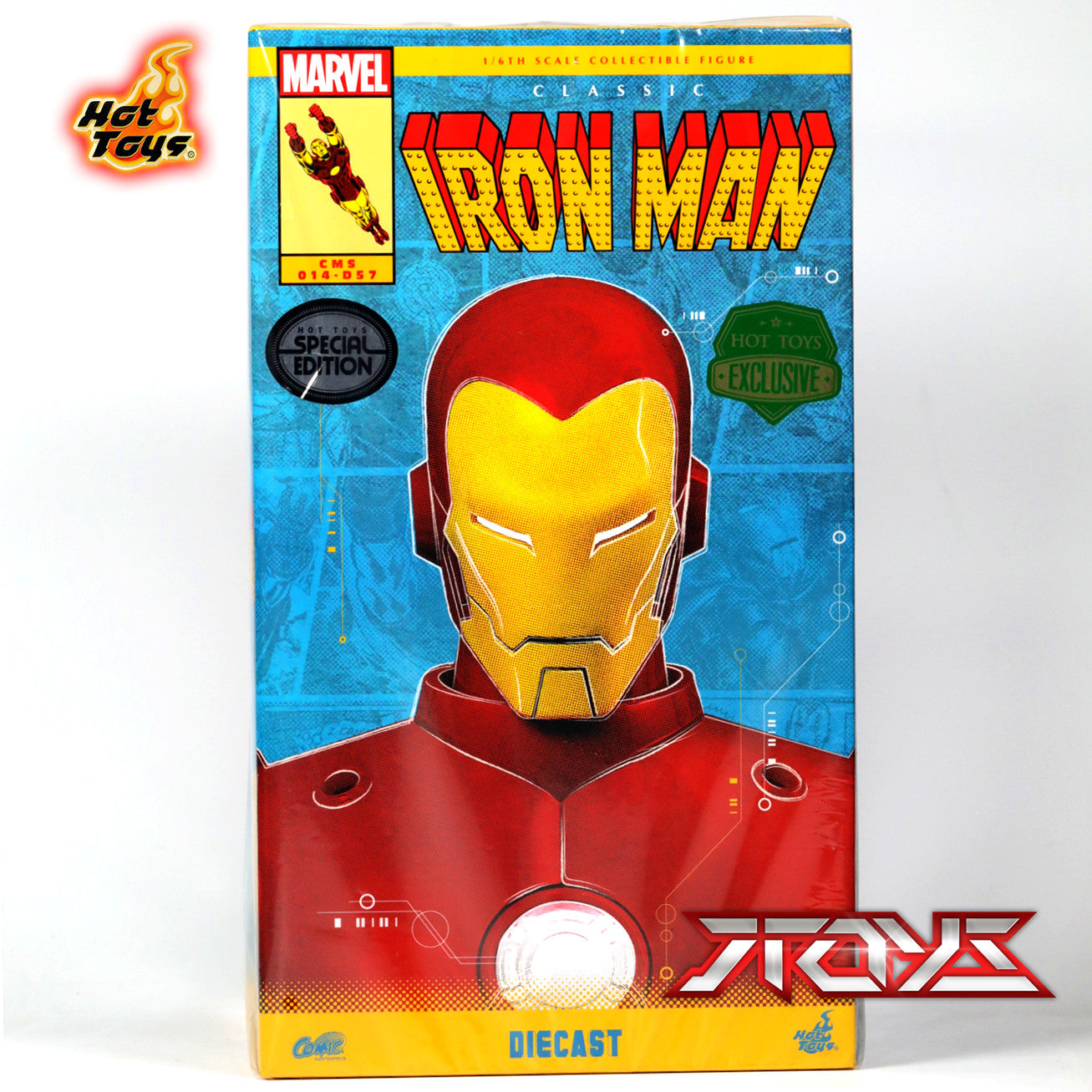 HT CMS014D57B 1/6 Marvel Comics Classic Iron Man Model Figure Movable Figure