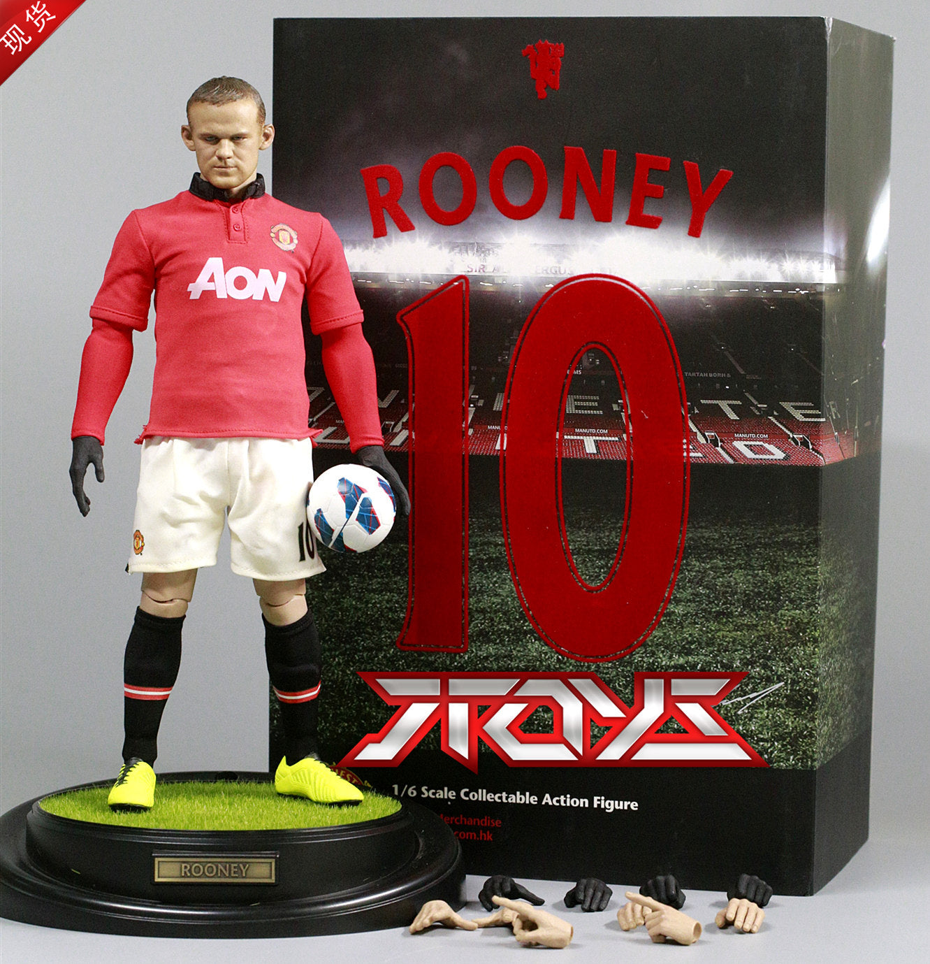 ZCWO Manchester United Rooney 1/6 movable model away and home movable figure