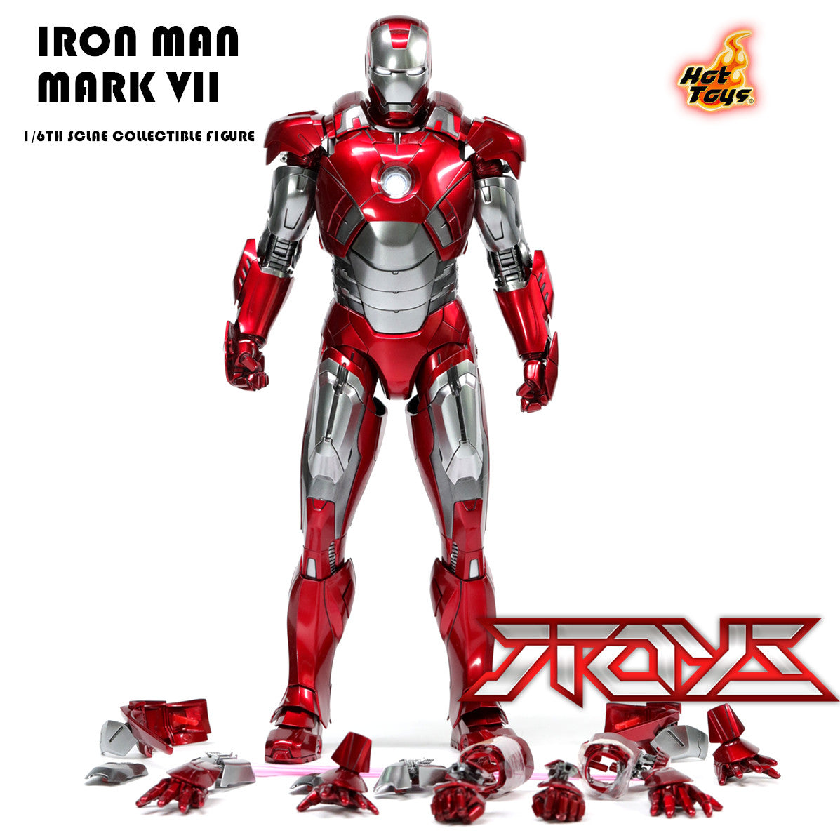 HT MMS696D100 1/6 alloy Iron Man MK7 Disney Anniversary Edition figure movable figure