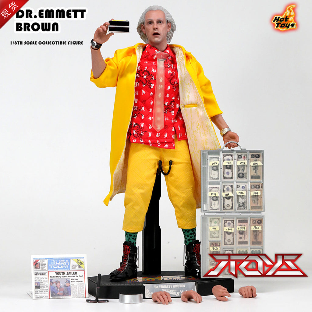 HOTTOYS 1/6 mms380 Back to the Future 2 Dr. Brown 1.0 Regular Edition c Action Figure