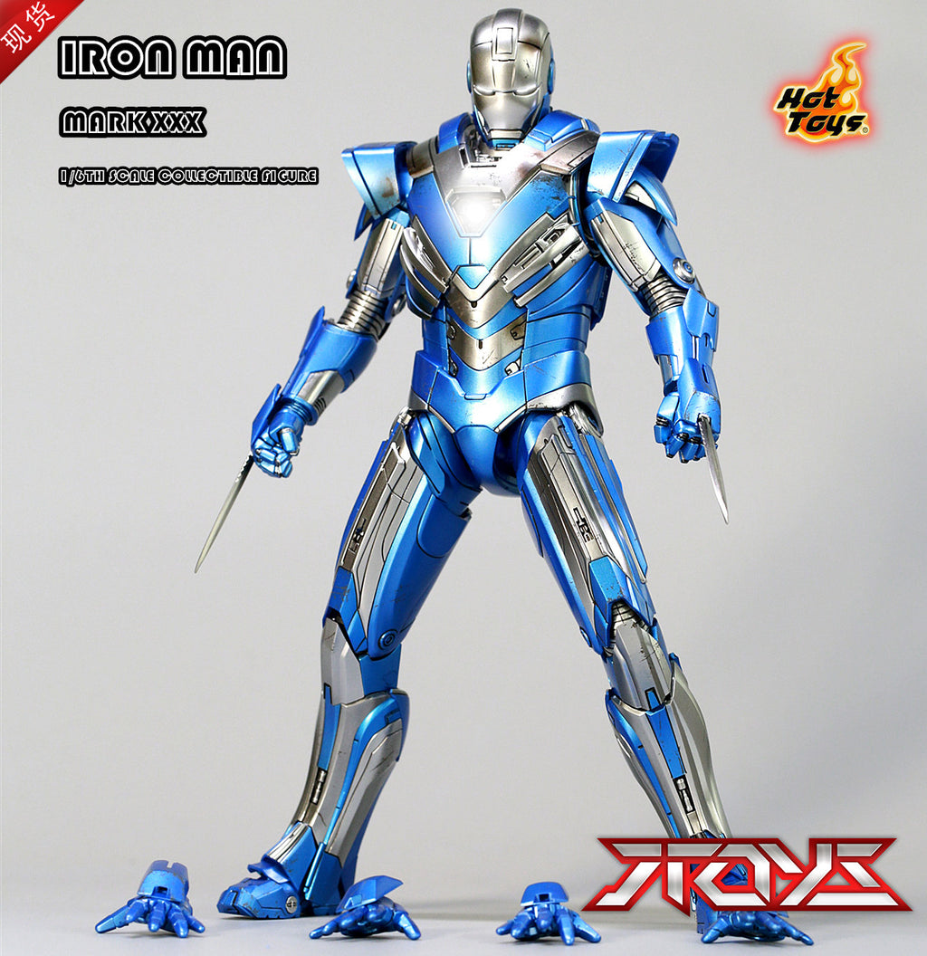 HotToys HT Iron Man 3 MK30 Blue Steel Limited Edition MMS391 Action Figure