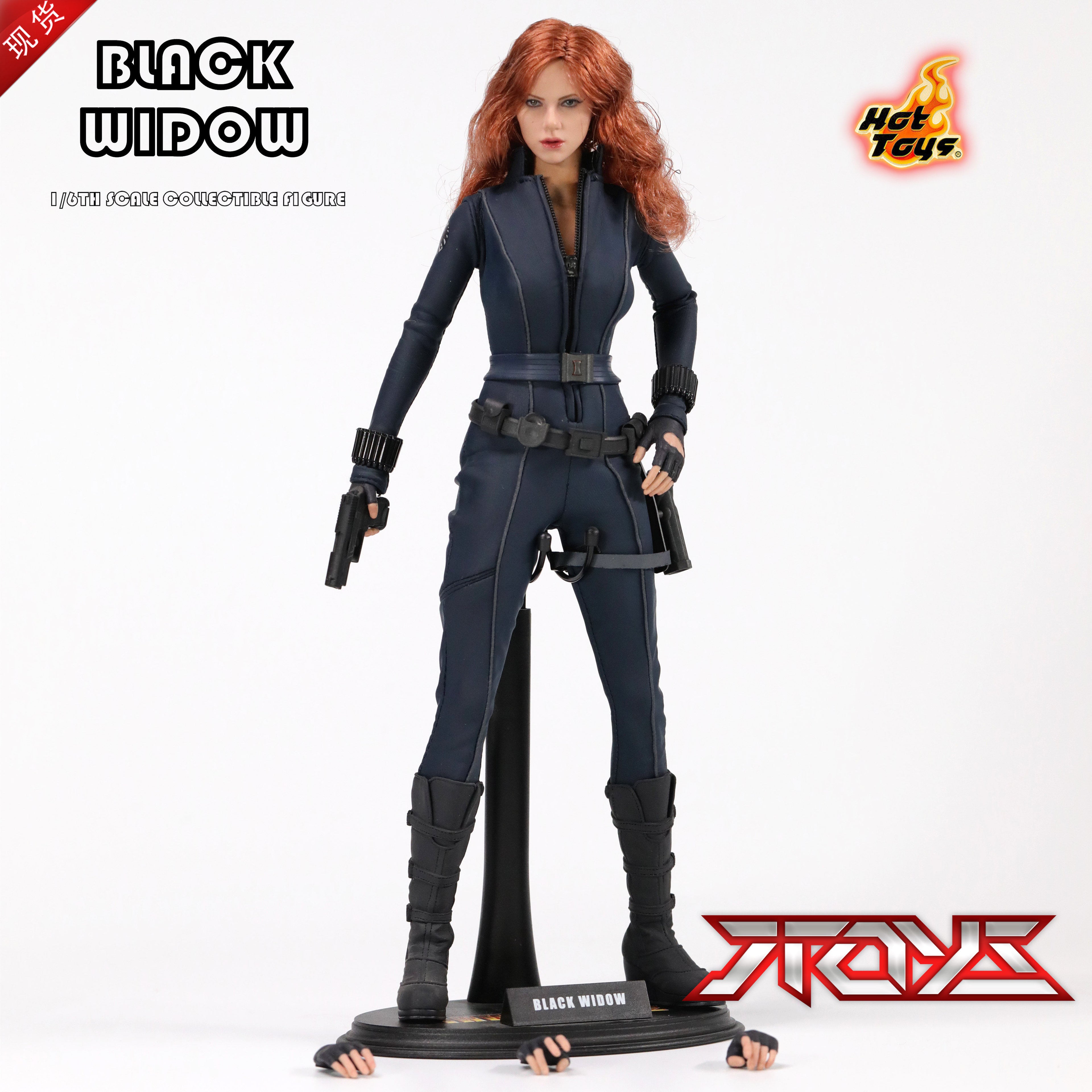 HOTTOYS HT Iron Man 2 Avengers Black Widow 1.0 Action Figure