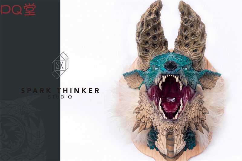 Spark Thinker Studio: Monster Hunter — Zinogre Head (Wall-Mountable)