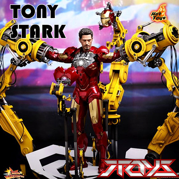 HT 1/6 Iron Man MK4 Armor Dismantling Machine Set Armor Dismantling Machine First Edition 1.0 Non-alloy Action Figure