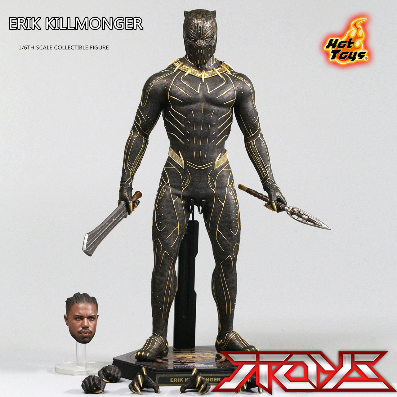 HOTTOYS HT 1/6 MMS471 Black Panther Killmonger Leopard Eric Action Figure