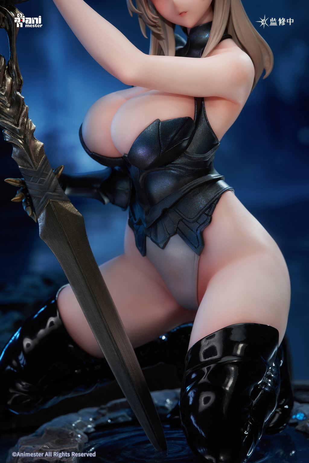 Demon Hunter - Selene: Magnetic-Activated Light-Up Golden Eyes, Soft-Touch Silicone-Coated Figure
