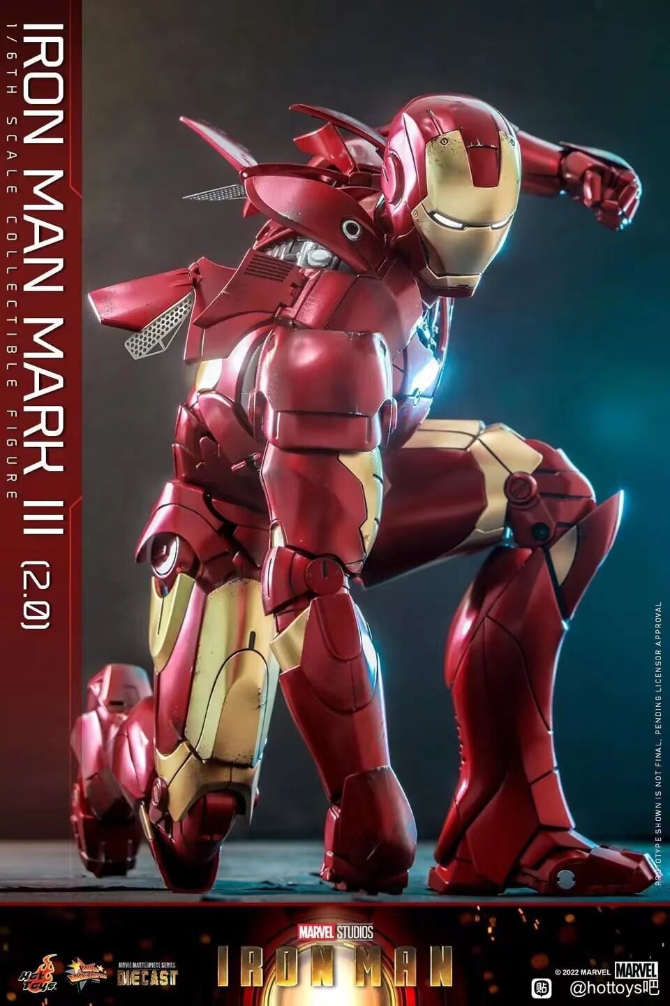 HOTTOYS 1/6 Iron Man Mark 3 MK3 Alloy Articulated Figure MMS664D48