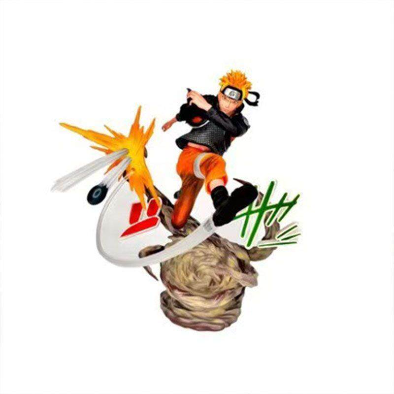 Naruto model ornaments with exquisite 23CM ninja series rescue Naruto double-headed sculpture limited edition