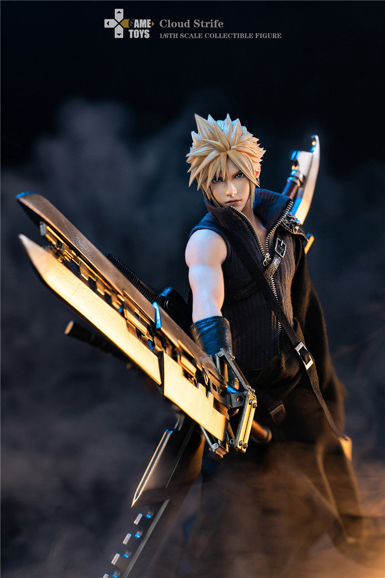 GAMETOYS 1/6 Fantasy Warriors AC Version Final Cloud Action Figure GT-006