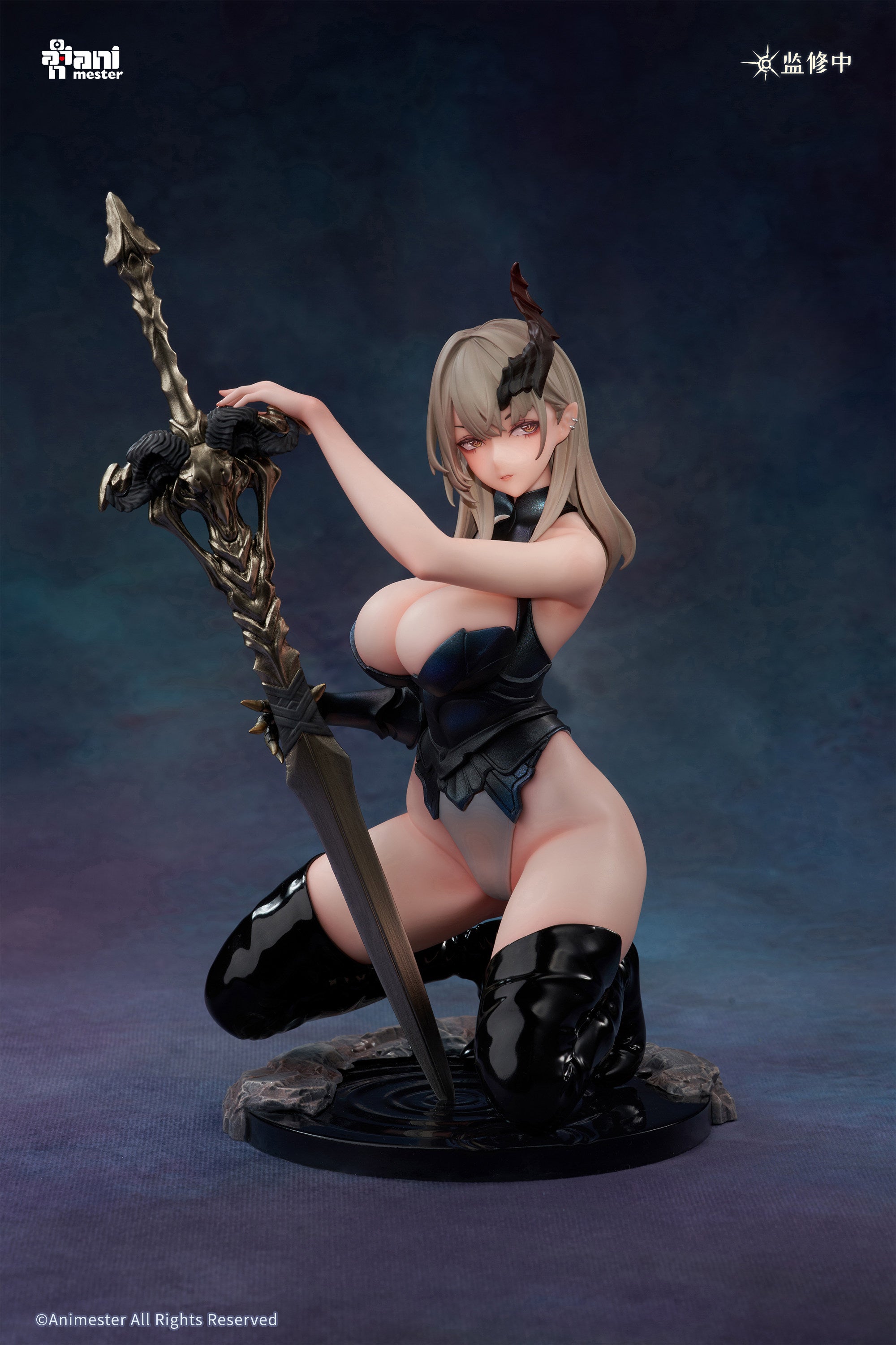 Demon Hunter - Selene: Magnetic-Activated Light-Up Golden Eyes, Soft-Touch Silicone-Coated Figure
