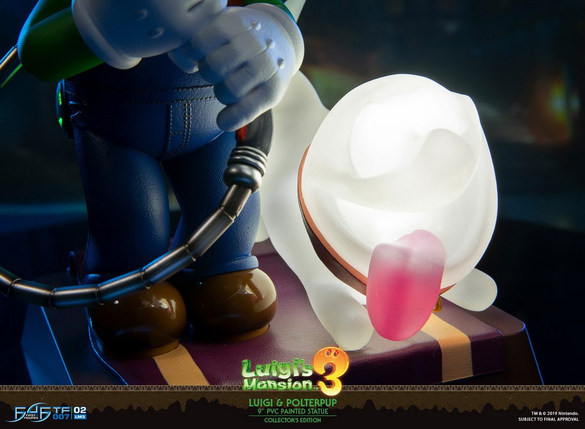 First 4 Figures 9-inch Luigi and Ghost Dogs, Haunted House 3, Luigi's Mansion 3 Figures, LM03CO