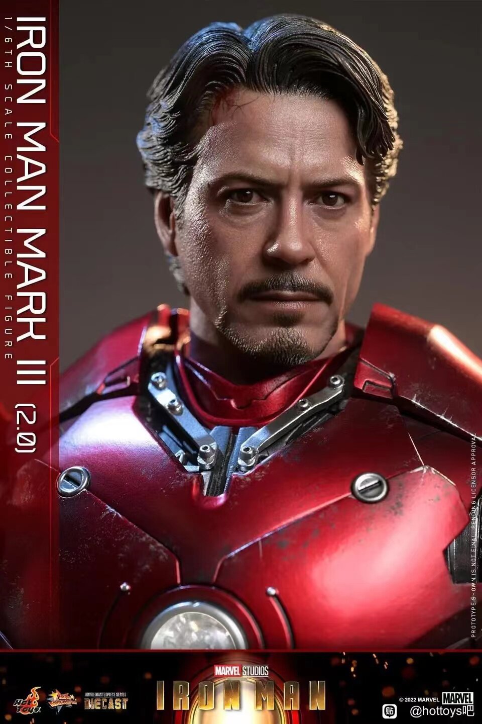 HOTTOYS 1/6 Iron Man Mark 3 MK3 Alloy Articulated Figure MMS664D48