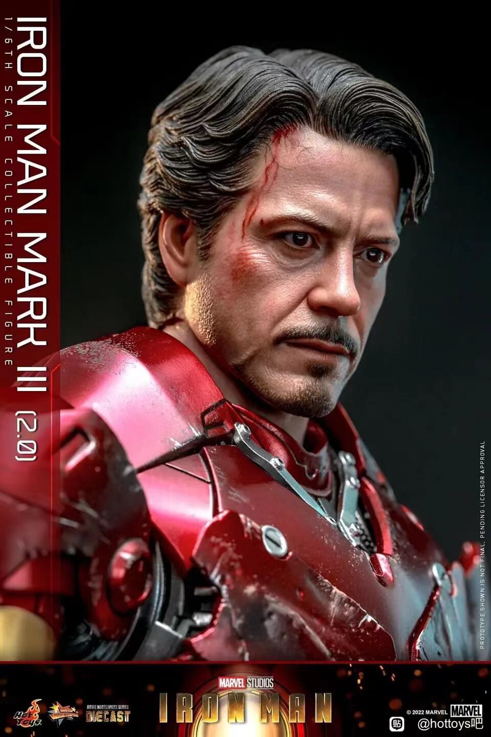 HOTTOYS 1/6 Iron Man Mark 3 MK3 Alloy Articulated Figure MMS664D48
