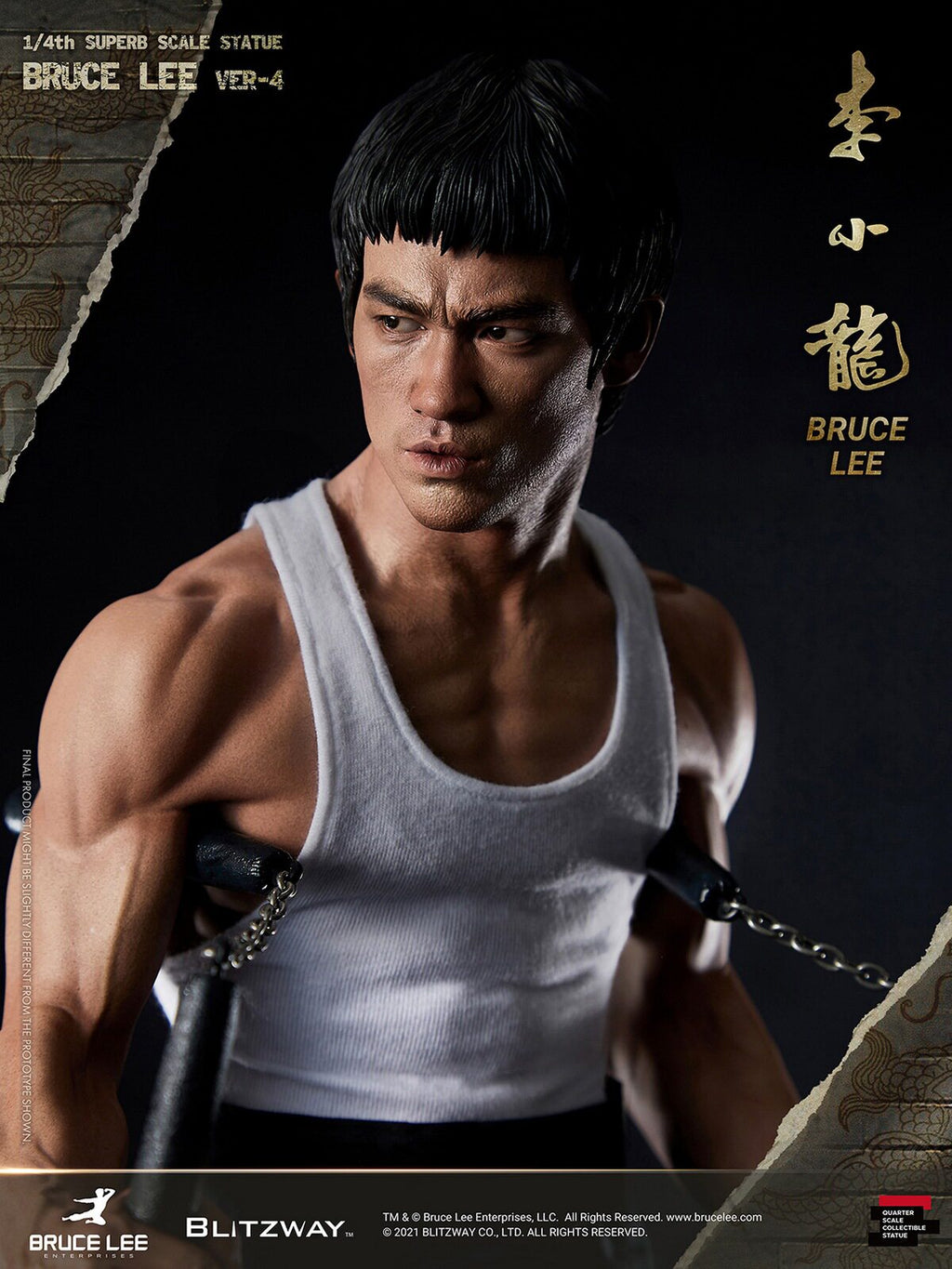 Blitzway 1/4 Bruce Lee Statue, 4th Edition, BW-SS-20901