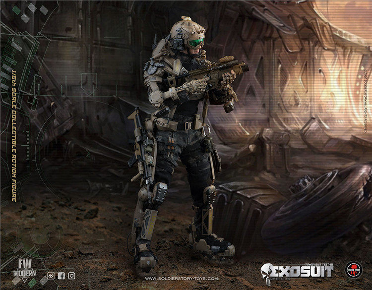 SoldierStory 1/6 Individual Exoskeleton Armor Suit Edge of Tomorrow Soldier Doll SS122