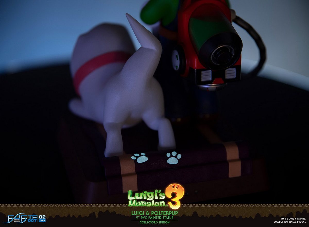 First 4 Figures 9-inch Luigi and Ghost Dogs, Haunted House 3, Luigi's Mansion 3 Figures, LM03CO