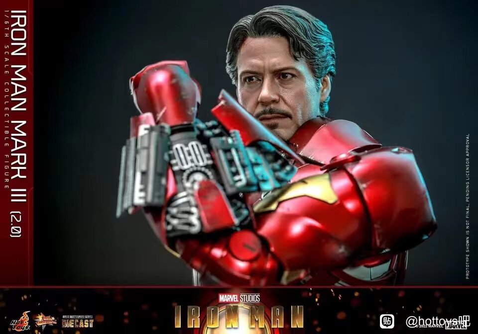 HOTTOYS 1/6 Iron Man Mark 3 MK3 Alloy Articulated Figure MMS664D48