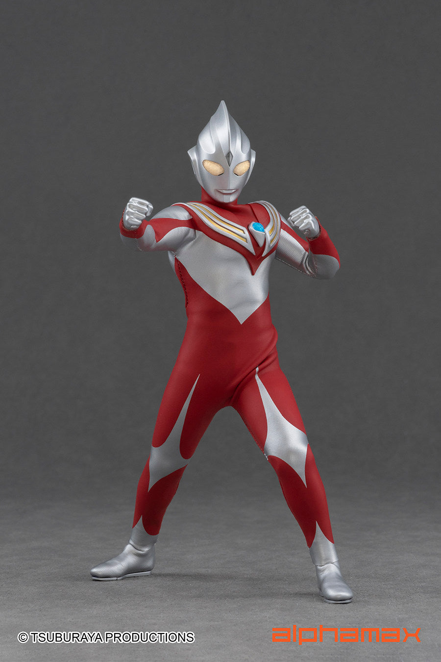 Alphamax — Ultraman Tiga: Power Type (Fabric Outfit) — Articulated Action Figure Licensed Version
